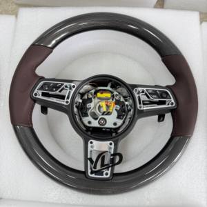 Volante Deportivo YLD Sin Botones GT Sport Full Lenkrad para <span class=keywords><strong>Porsche</strong></span> <span class=keywords><strong>Boxster</strong></span> 718 981 Taycan 911 Carrera 991 Cayenne - Product Image 2