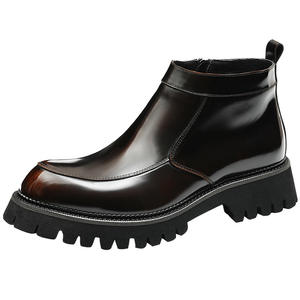 โปรโมชั่นใหญ่ปี 2025 รองเท้าบูทเชลซีหนังแท้กันน้ำสำหรับผู้ชาย สไตล์คลาสสิกทรงหุ้มข้อสูงแบบอังกฤษ สำหรับธุรกิจ สีสันสดใส - Product Image 1