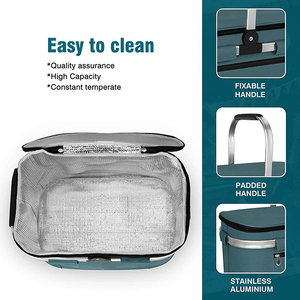 Grand <span class=keywords><strong>panier</strong></span> pliable isolé, <span class=keywords><strong>panier</strong></span> de <span class=keywords><strong>pique</strong></span>-<span class=keywords><strong>nique</strong></span> portable, pour le voyage, vente en gros, - Product Image 3