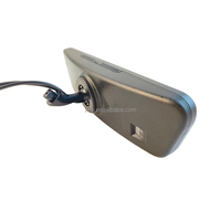 Cámara para Auto con Espejo Retrovisor de 9.66 Pulgadas, 4K+1080P, Delantera y Trasera, con Botón Táctil, DVR