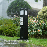 Prise de courant et d'eau pour jardin et terrasse, 10A/16A, IP66, étanche, en acier inoxydable 304, pour usage extérieur, jardin, paysage, villa, CE