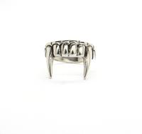 Bague Rétro Européenne et Américaine en Alliage pour Hommes et Femmes, Design Tendance Dents de Vampire, Personnalités Audacieuses, Style Punk