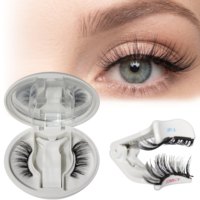 Cils magnétiques souples semi-artisanaux à marque OEM, réutilisables, synthétiques, avec applicateur, paire de faux cils magnétiques naturels