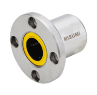 Bujes Lineales Redondos con Brida E-LBFM30LUU, Orificio Cebado E-LBFM30UU, Eje Estriado LBF30