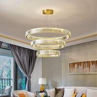 Lustres modernes simples et haut de gamme, grands lustres contemporains en cristal pour longues escaliers