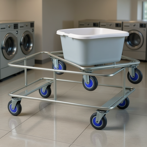 Base con Ruote per Secchio 440 L 1300 X 440 MM Lavanderia - Product Image 3