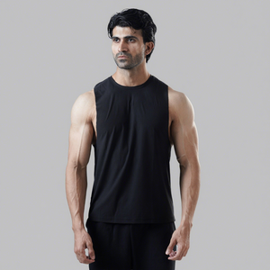Unisex Sleeveless 100% Polyester Sporty Breathable Lightweight Tank <b>Top</b> Soft Casual Summer Shirt OEM ODM Private Label Wholesale - Product Image 4