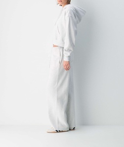 Nuovi <span class=keywords><strong>Pantaloni</strong></span> Sportivi OEM alla Moda, Grigio Chiaro, Gamba Larga Dritta, <span class=keywords><strong>Pantaloni</strong></span> da Jogging in Cotone per <span class=keywords><strong>Donna</strong></span> - Product Image 3