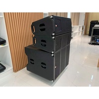 XUNGUAN RM210A+RM118A+ Système de sonorisation professionnel Line Array, enceinte active PA, boîtier en bois étanche pour scène extérieure