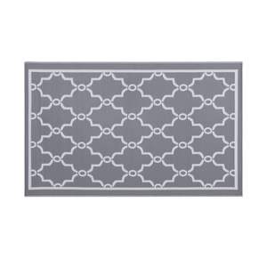 Tapis d'extérieur et d'intérieur imperméable en polypropylène pour patio, camping, caravane, véranda, terrasse, balcon, cour arrière avec sangle - Product Image 4