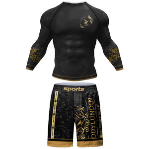 เสื้อแรชการ์ดแขนยาวสำหรับผู้ชาย เสื้อผ้าป้องกันแสงแดด ชุดว่ายน้ำสำหรับนักโต้คลื่น ชุดดำน้ำ - Product Image 3