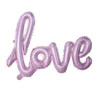 Ballons en aluminium « Lettre d'amour » rouges, nouveauté très demandée pour la Saint-Valentin et les mariages, avec logo et taille personnalisables pour décorations de fête