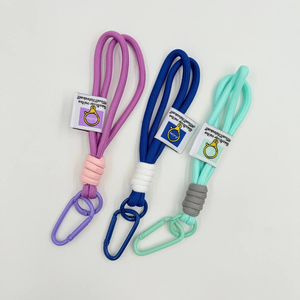 Cordón de llavero de nailon personalizado con color rosa y logotipo personalizado - Product Image 6