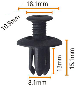 Vente en gros en stock – 16 sacs/carton – Clip de fixation de pare-chocs automobile, <span class=keywords><strong>rivet</strong></span> en plastique, attache de retenue, pour capot moteur, porte de voiture, couvercle de pare-chocs - Product Image 2