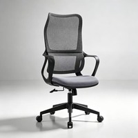 Chaise de bureau ergonomique tout-en-un avec appui-tête en maille 2206 pour le bureau à domicile, vente en gros d'usine de meubles