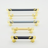 Poignées de meuble de salon magnifique poignée en plastique aluminium doré