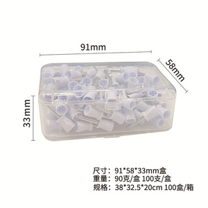 Ensemble de tasses et brosses de polissage dentaire, outils jetables pour soins bucco-dentaires, accessoires de polissage à tête plate et pointue pour le nettoyage des dents - Product Image 2