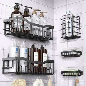 No Drilling Organizer Shelves Bathtub Tray Large Capacity Bathroom Organizer and <b>Storage</b> Set - Product Image 1