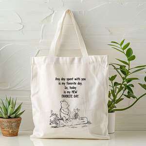 Bolsa de Lona Reutilizable para Mujer, Linda y Estética, Lavable a Máquina, para Compras, Playa y Uso Diario - Product Image 3