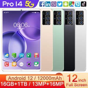 Hot bán New 2025 Pad 16GB RAM 1TB Rom <span class=keywords><strong>Dual</strong></span> <span class=keywords><strong>Sim</strong></span> 12 inch Wifi GPS Pin 4 gam <span class=keywords><strong>5</strong></span> gam gọi điện thoại Tablet PC GSM Tablet PC - Product Image 3
