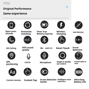 سماعات أذن لاسلكية Air Pro 2 ANC الأصلية الأكثر مبيعًا من المصنع مباشرة، سماعات داخل الأذن مع شاشة عرض رقمية للبطارية - Product Image 6