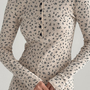 Combinaison en tricot imprimée personnalisée pour femmes, manches longues, douce et confortable, vêtements de détente d'<span class=keywords><strong>été</strong></span>, vêtements de nuit - Product Image 3