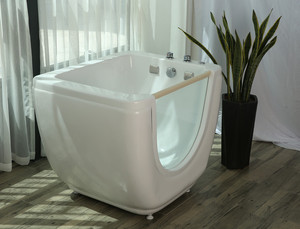 Baignoire de spa moderne chinoise durable avec fonction de massage par air, baignoire autoportante <span class=keywords><strong>pour</strong></span> salle de <span class=keywords><strong>bain</strong></span>, <span class=keywords><strong>porte</strong></span>-<span class=keywords><strong>savon</strong></span>/récipient, accessoire de vidange de piscine - Product Image 2