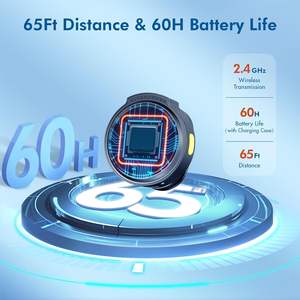 Microphone cravate sans fil PIX-LINK <span class=keywords><strong>J6</strong></span> avec clip magnétique et écran d'affichage, réduction du bruit, avec étui de charge, vente en gros - Product Image 5