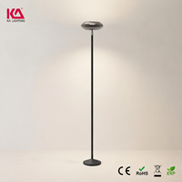 Lámpara de Pie LED Moderna RGB Inteligente con Control Remoto, Tres Zonas Independientes, Altura Ajustable, para Dormitorio