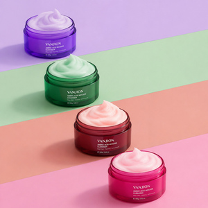 Pots à crème givrés à large ouverture 200g 250g, couleur personnalisée, transparents, vides, pour soins de la peau, en plastique PET, pour gommages corporels, avec joint et couvercles blancs - Product Image 3