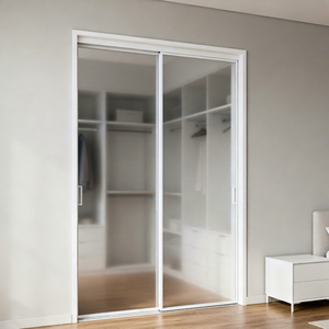 Porte coulissante en alliage d'aluminium pour salle de bain d'hôtel Porte suspendue en verre trempé - Product Image 1