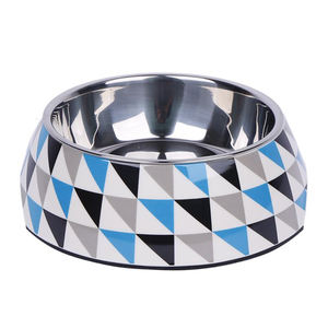 Oneup — bol d'alimentation en acier inoxydable pour chiens et chats, bol alimentaire en mélamine antidérapante, lavable au lave-vaisselle - Product Image 1