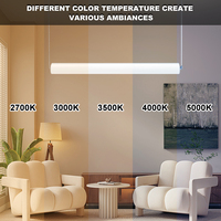 Lustre moderne décoratif, lampe suspendue haute, éclairage LED pour hôtel, îlot de cuisine