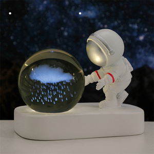Lampe de table LED Chambre à coucher Chevet Bureau Décoration Cadeau Spaceman <span class=keywords><strong>Lune</strong></span> Veilleuse Pour Enfants Bébé - Product Image 4