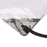 Großhandel: Transparente PVC-Kordelzugtaschen mit individuellem Logo und Größe für Stadien, Hochschulen und Sportveranstaltungen – wasserdicht