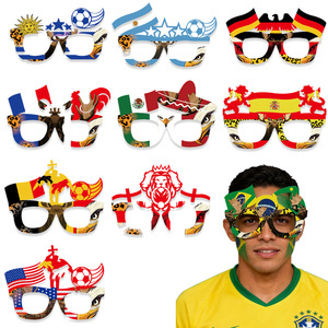 Nuevo Modelo de Gafas de Sol con Bandera Nacional, Accesorios para Animar y Dar Espíritu en Partidos de Fútbol, Decoración, Montura de Gafas de Sol de Mascota - Product Image 1