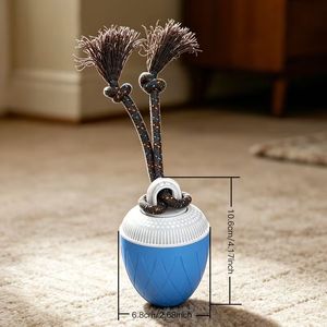 Balle interactive intelligente pour chien avec corde à plumes, activée par le mouvement automatique pour chiens - Product Image 6