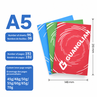 Cahier d'exercices scolaire OEM à reliure thermique, couverture en papier de taille personnalisée, fabricant de cahiers d'exercices de pratique