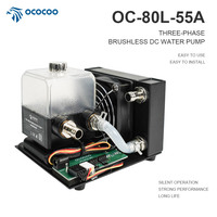 OCOCOO OC-80L-55A-12V 80mm CPU Kit de refroidissement par eau RGB Style radiateur ventilateur liquide fort Gaming PC boîtier refroidisseur dissipateur thermique matériel