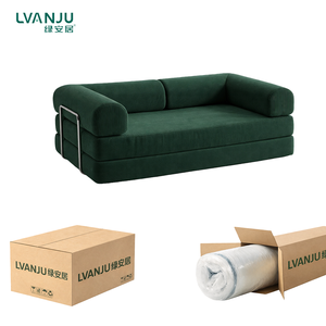 <span class=keywords><strong>Canapé</strong></span> moderne en velours côtelé sans cadre tout en <span class=keywords><strong>mousse</strong></span>, confortable <span class=keywords><strong>pour</strong></span> le salon, <span class=keywords><strong>canapé</strong></span> en boîte compressé - Product Image 1