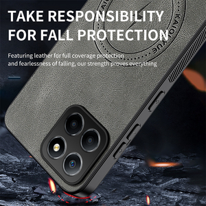 Custodia Protettiva Magnetica in Pelle PU Opaca per Obiettivo per Honor X8c / X7D / 400 <span class=keywords><strong>Smart</strong></span> / X7C / Play 60 Plus con Ricarica Wireless - Product Image 5