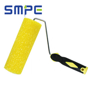 Sản Phẩm Mới 2023 Con Lăn Xốp Tổ Ong Con Lăn Xốp Lỗ Nhỏ Màu Vàng Tay Cầm TPR PP Con Lăn Sơn Với Đường Kính Lõi 80MM - Product Image 1