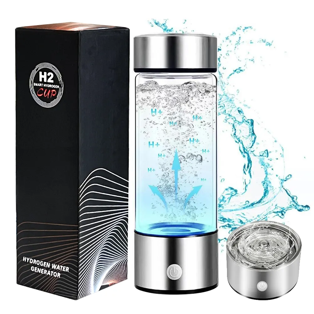 New Gift Set SPE PEM Technology Tasteless High Quality USB Rechargeable Hydrogen Water Bottle Generator with Custom Logo