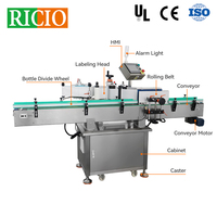 RICIO propose des services de personnalisation approfondie, machine d'étiquetage verticale automatique pour bouteilles, étiquetage auto-adhésif enveloppant