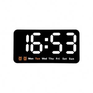 New Style Wall <b>Clock</b> <b>Simple</b> Large Screen Hanging Living Room <b>Clock</b> With Temperature Multi-Function <b>Alarm</b> <b>Clock</b> - Product Image 3