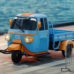 Tricycle RC SJY-WP22 1/10 2.4G RTR, modèle de camion à trois roues télécommandé avec lumières LED et effets musicaux, voitures pour adultes, cadeau - Product Image 2