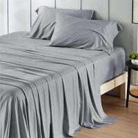 Juego de Sábanas Queen Modernas de Fibra de Bambú y Rayón Orgánico, Sábanas Refrescantes PureWoven, Transpirables, Suaves, de Lujo para Hotel, Sedosas, con 300 Hilos