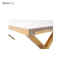 Ensemble de tables pliantes en bois de pin pour l'extérieur, design rustique, meubles de salle à manger pour mariage, fête, événement
