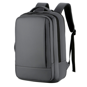 Mochila para Portátil <span class=keywords><strong>de</strong></span> PU para Hombre, Impermeable, Expandible, con Puerto <span class=keywords><strong>de</strong></span> Carga USB, Elegante Mochila para Computadora para el <span class=keywords><strong>Trabajo</strong></span> - Product Image 6