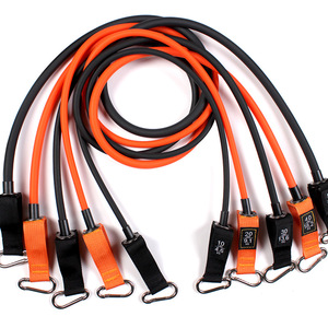 15pcs Corde Élastique Multifonctionnelle Résistance à la Maison Fitness Corde de Traction Extension de Poitrine TPE Tube Band Set avec 3 Section Pliate Bar - Product Image 4